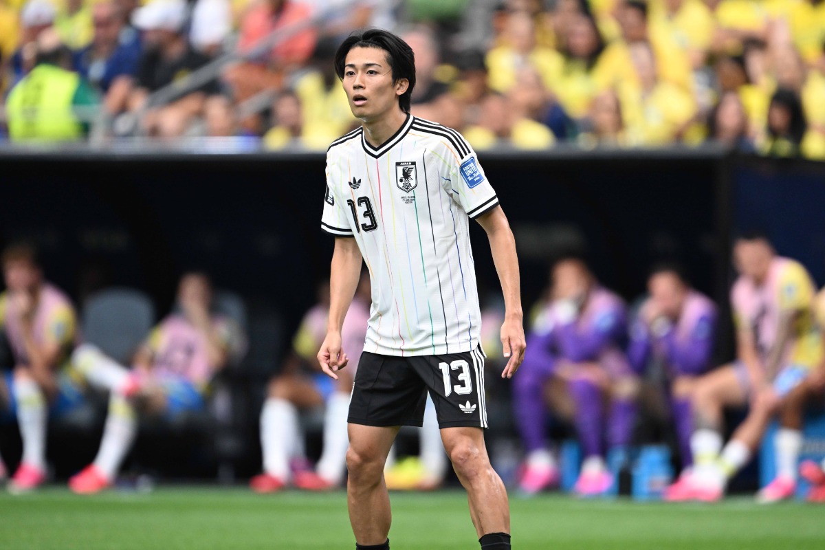 日本代表の中村敬斗【写真:徳原隆元】