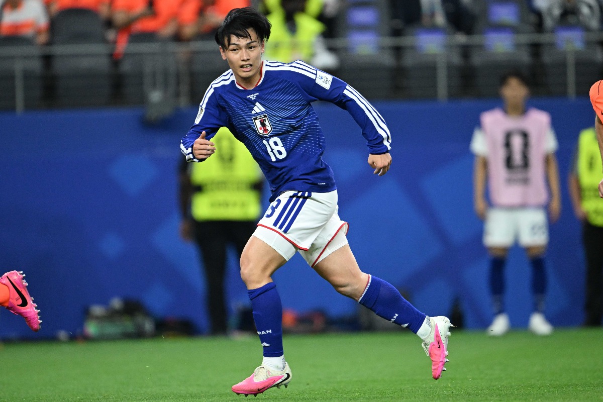 リールへ完全移籍した日本代表の上田綺世【写真:徳原隆元】