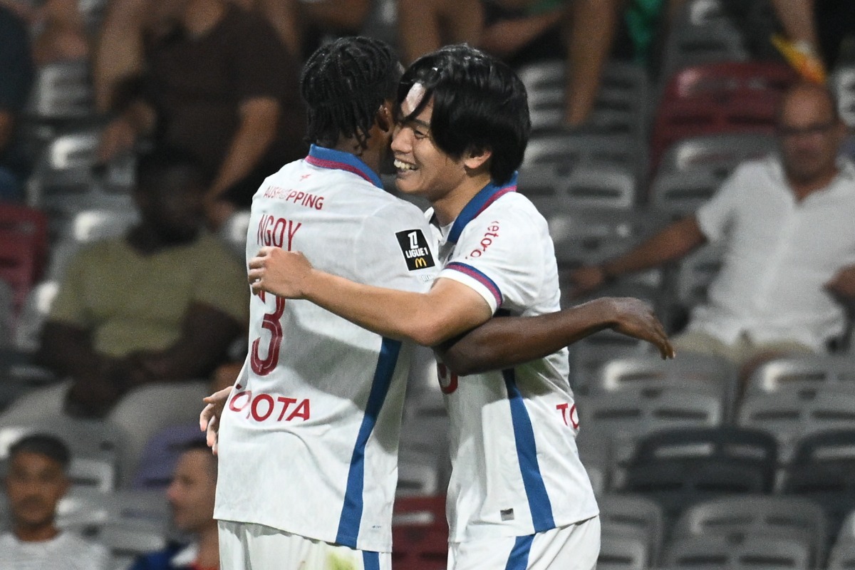リールの上田綺世が移籍後初ゴール【写真：L'EQUIPE/アフロ】