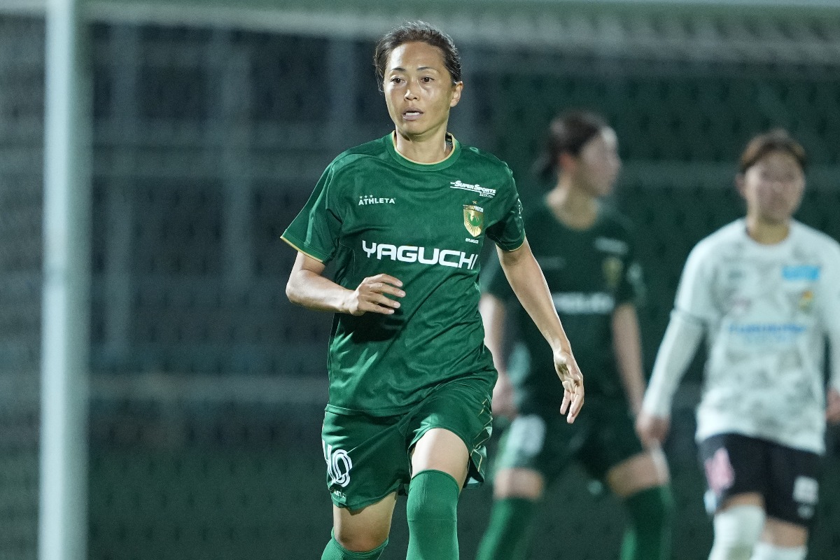 今季浦和からベレーザに加入した安藤梢【写真:(C) WE LEAGUE】