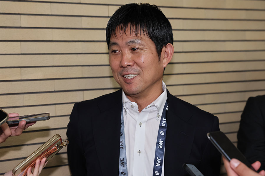 森保監督が新体制のメンバー選考について言及【写真：柳瀬心祐】