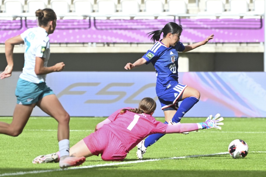 U-20女子日本の中村心乃葉【写真:ZUMA Press/アフロ】