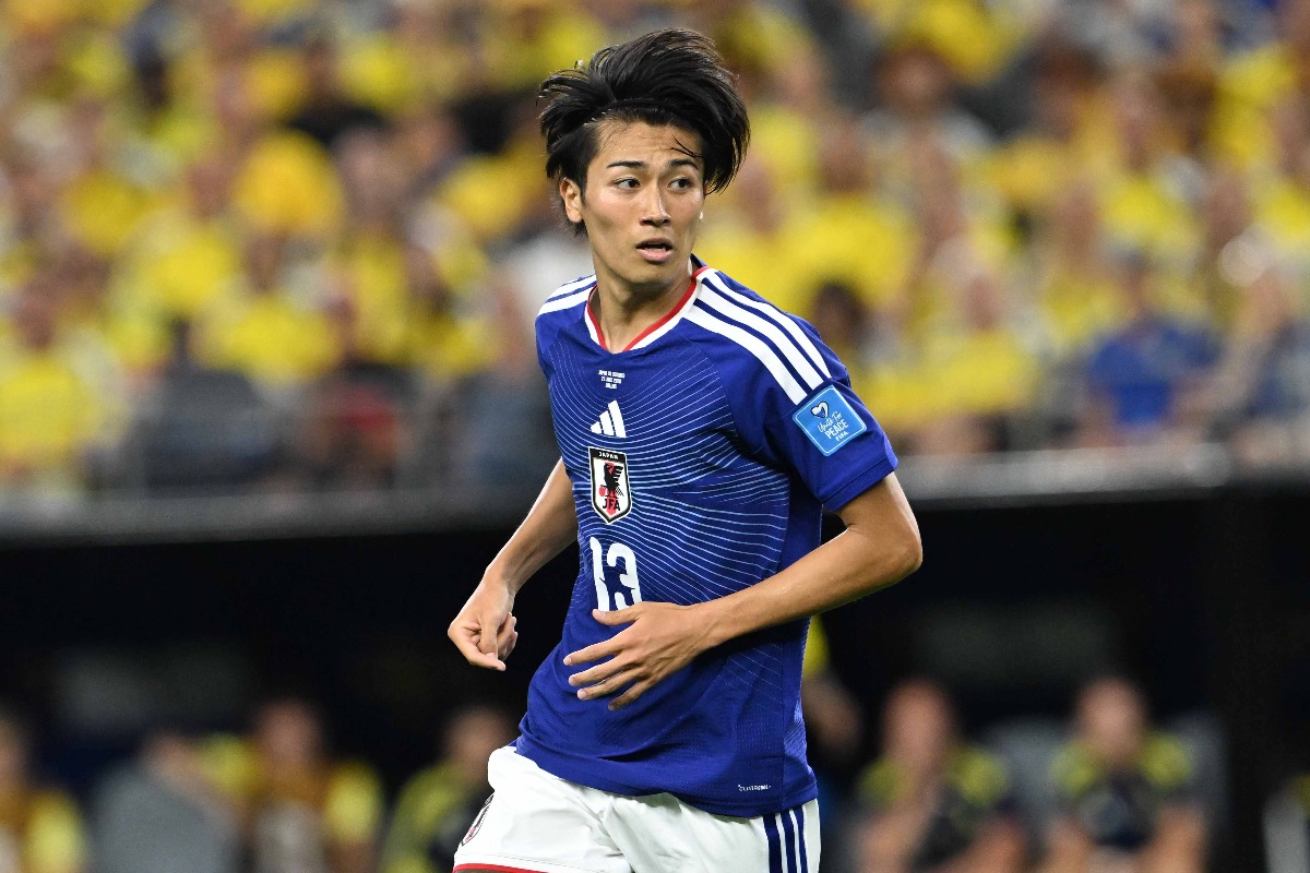 リヨンデビューを果たした日本代表MF中村敬斗【写真:徳原隆元】