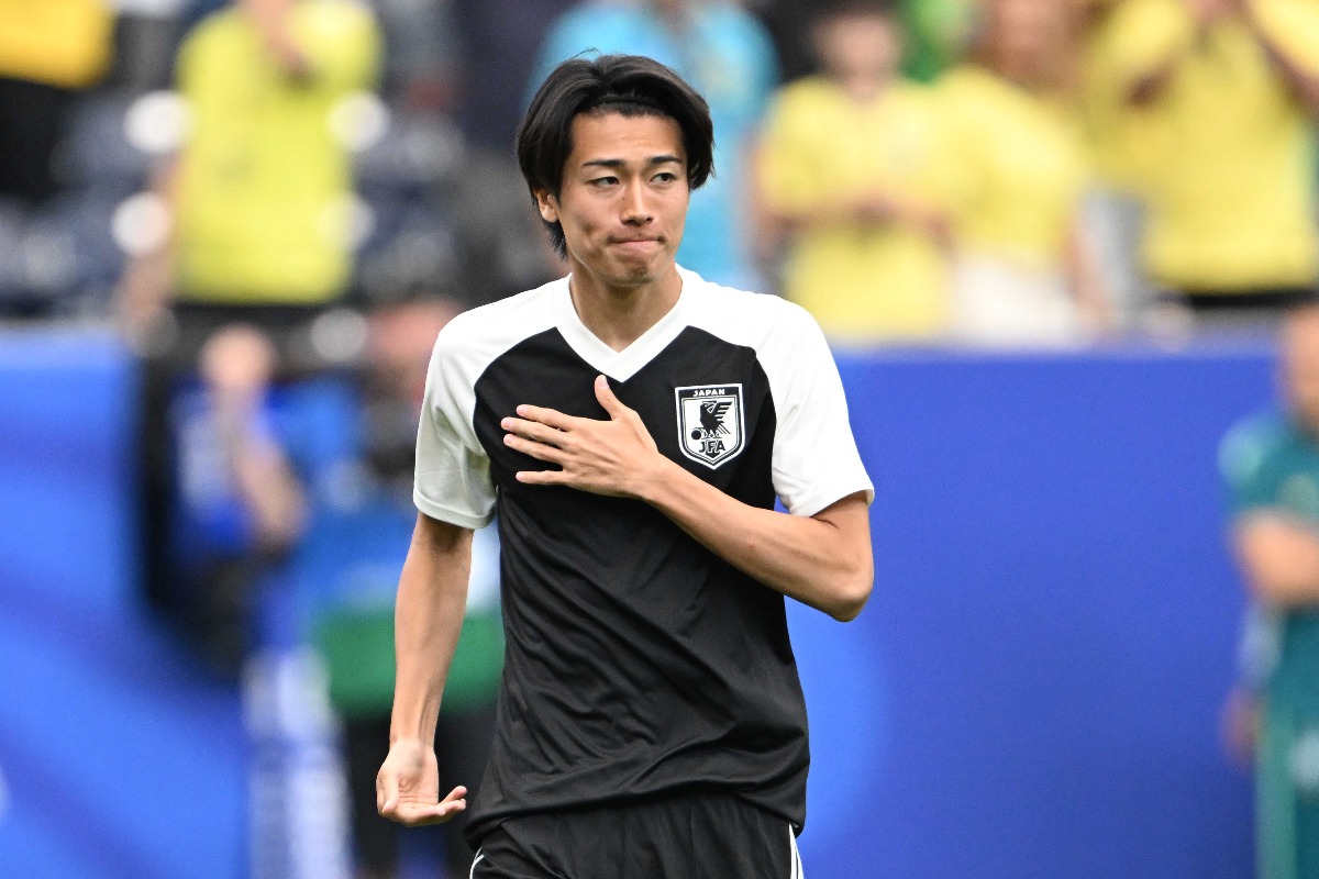 リヨンデビューを果たした日本代表MF中村敬斗【写真:徳原隆元】