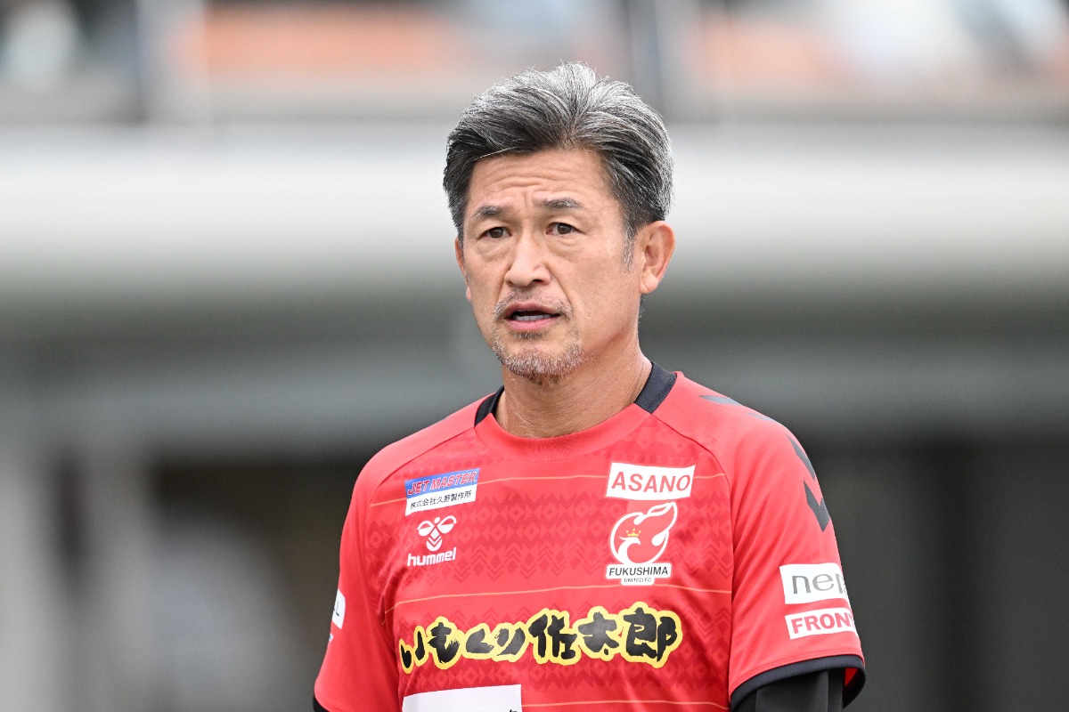 福島の三浦知良【写真:徳原隆元】