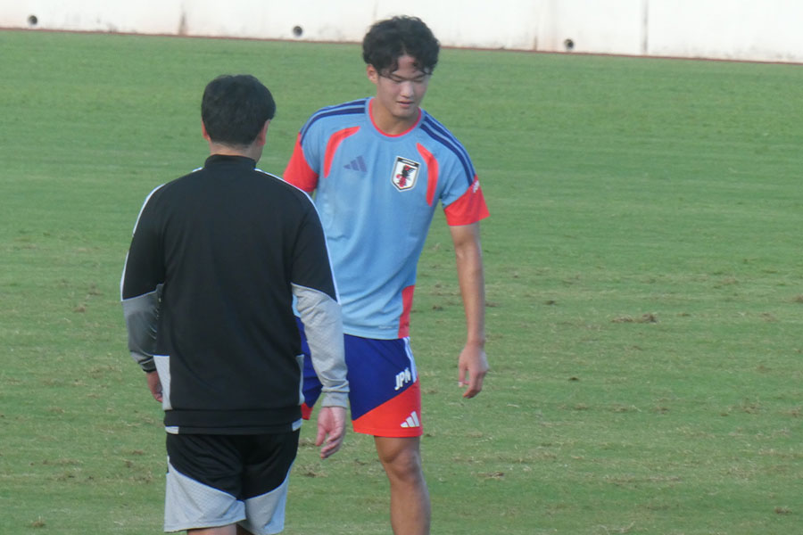 アジア大会に臨む永野修都【写真:FOOTBALL ZONE編集部】