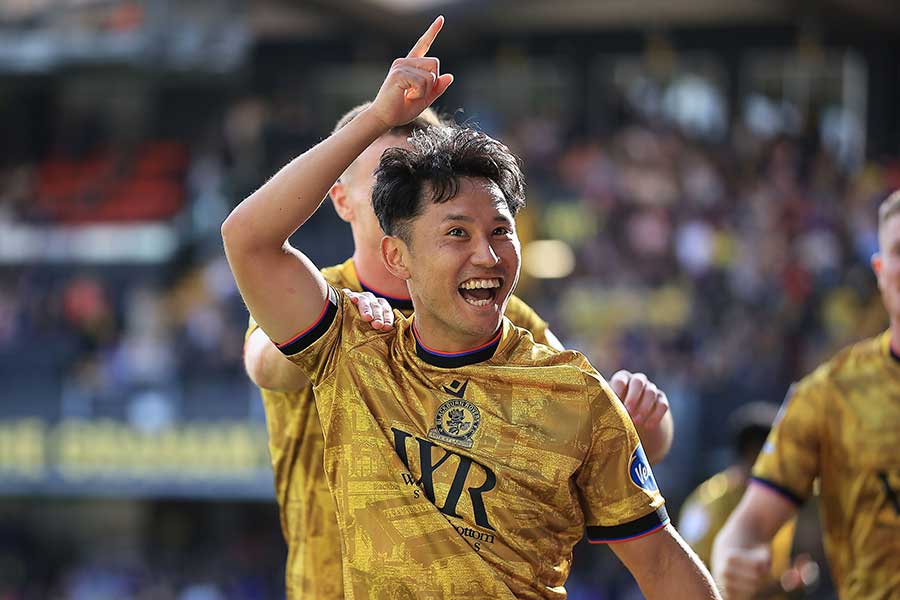 ブラックバーンの森下龍矢【写真：REX/アフロ】