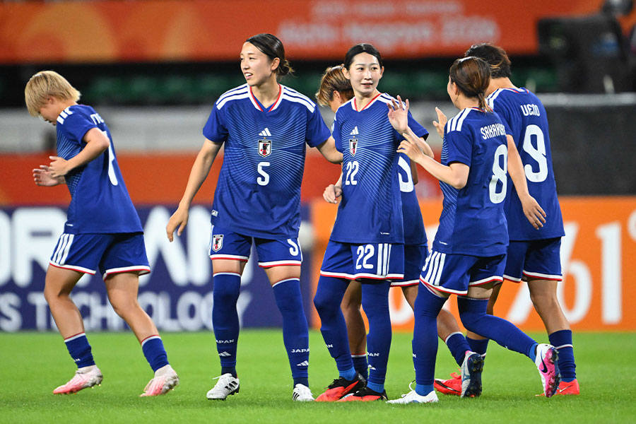 なでしこジャパンが大量ゴールで初戦に勝利【写真:徳原隆元】