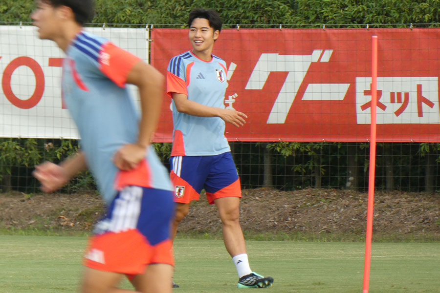18日から合流した市原吏音【写真:FOOTBALL ZONE編集部】