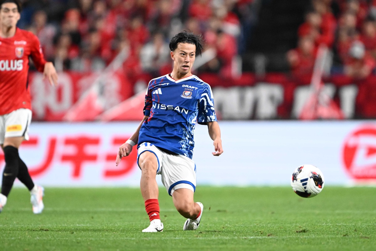 横浜FMの松村晃助【写真：徳原隆元】