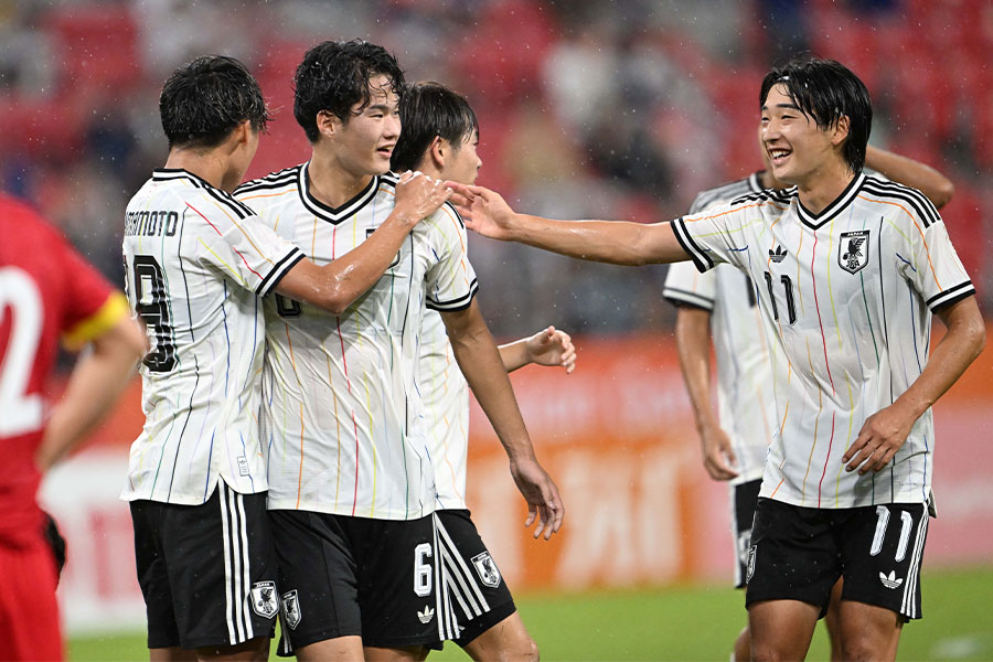 日本がキルギスに快勝【写真:徳原隆元】