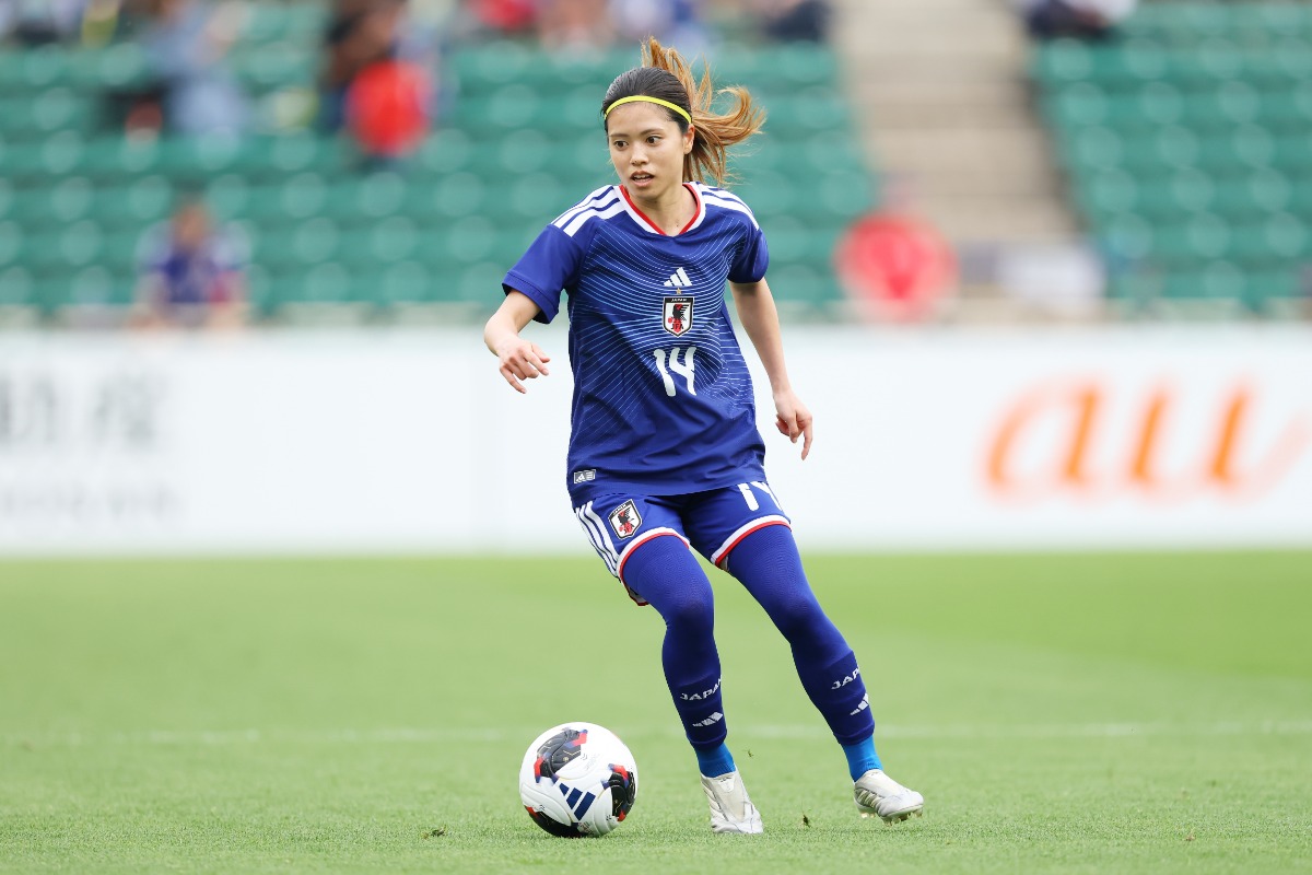 なでしこジャパンの長谷川唯【写真:森田直樹/アフロスポーツ】