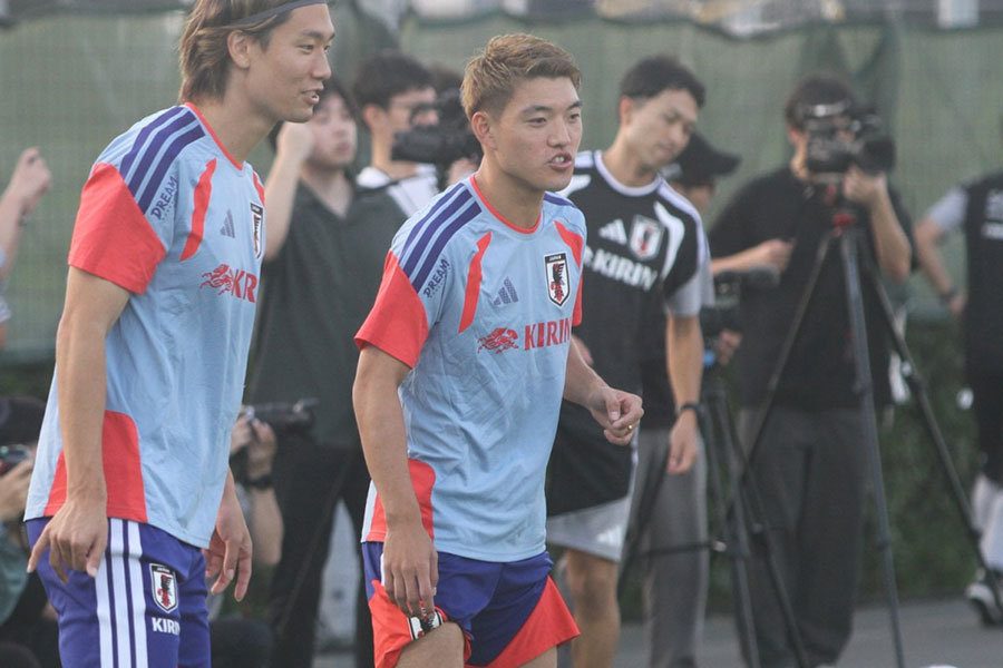 日本代表の堂安律【写真:FOOTBALL ZONE編集部 】