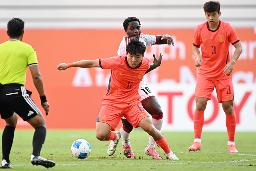 中国とUAEは0-0の引き分けに終わった【写真：徳原隆元】