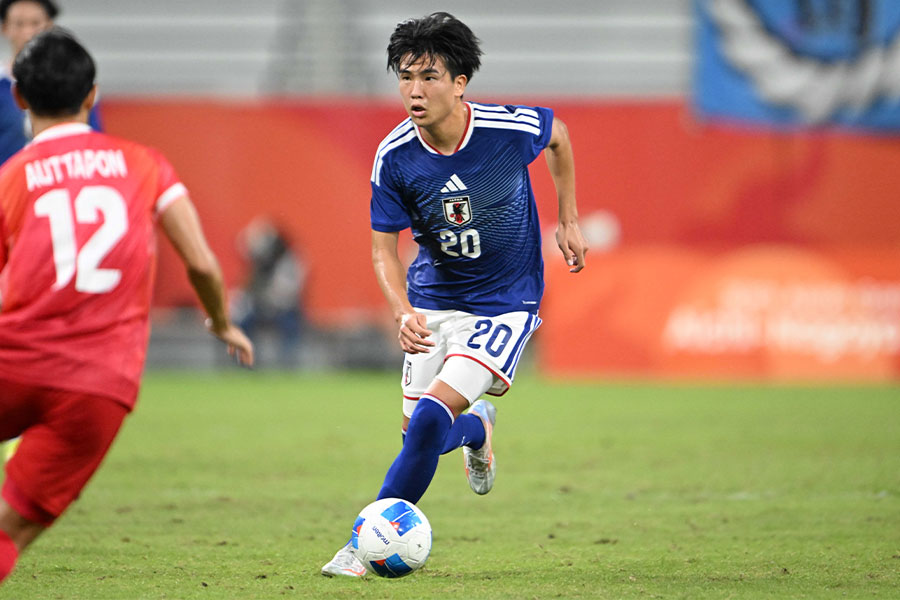 U-21日本代表の石橋瀬凪【写真:徳原隆元】