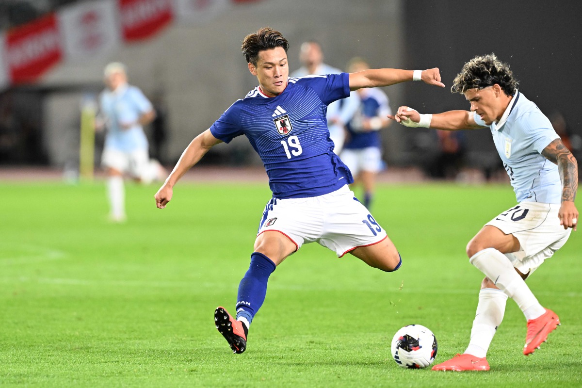 ウルグアイ戦で先制弾を決めた松木玖生【写真:徳原隆元】