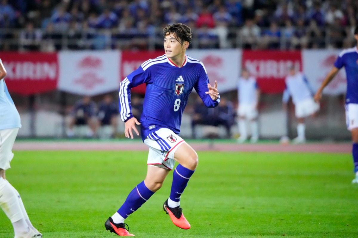 日本代表の鈴木唯人【写真:増田美咲】