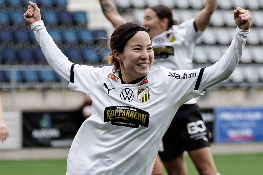 エバートンでプレーする北川ひかる（写真はヘッケン在籍時）【写真：アフロ】