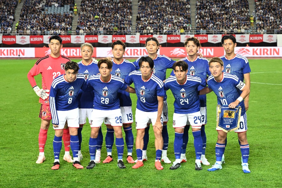 ウルグアイと対戦した森保ジャパン【写真:徳原隆元】