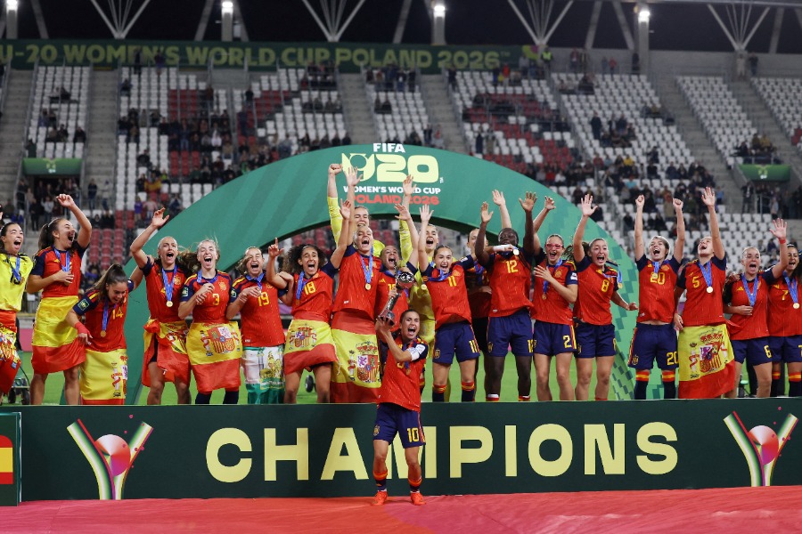 U-20女子W杯を制したU-20女子スペイン代表【写真:ロイター】
