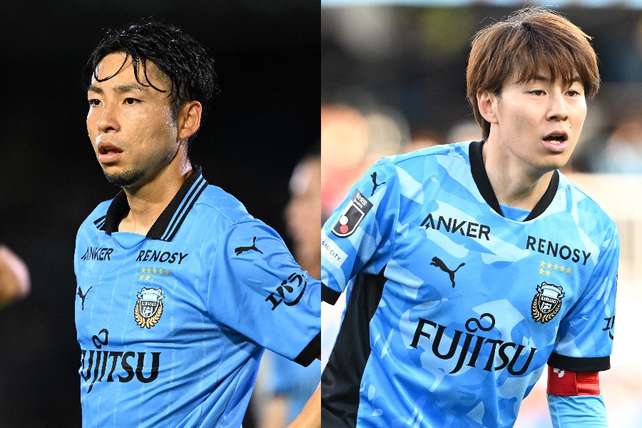 川崎で共闘した小林悠と脇坂泰斗【写真:徳原隆元】