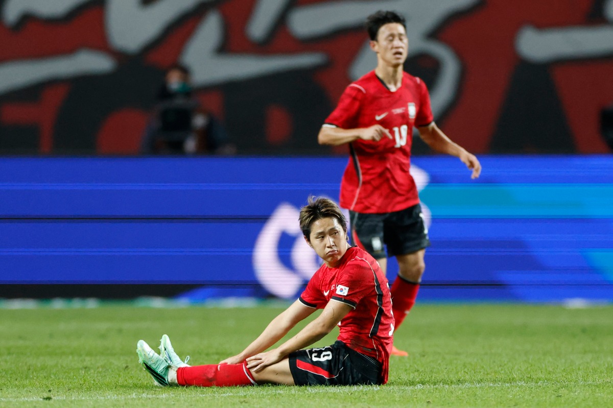 韓国代表はウルグアイ代表に1-4で敗れた【写真：徳原隆元】