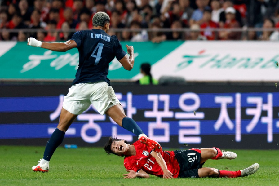韓国代表のキム・ミンス【写真:ロイター】