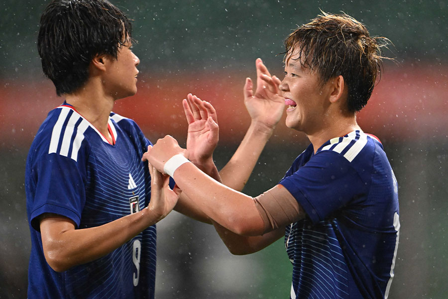 神谷千菜が圧巻2ゴールを決めた【写真:徳原隆元】