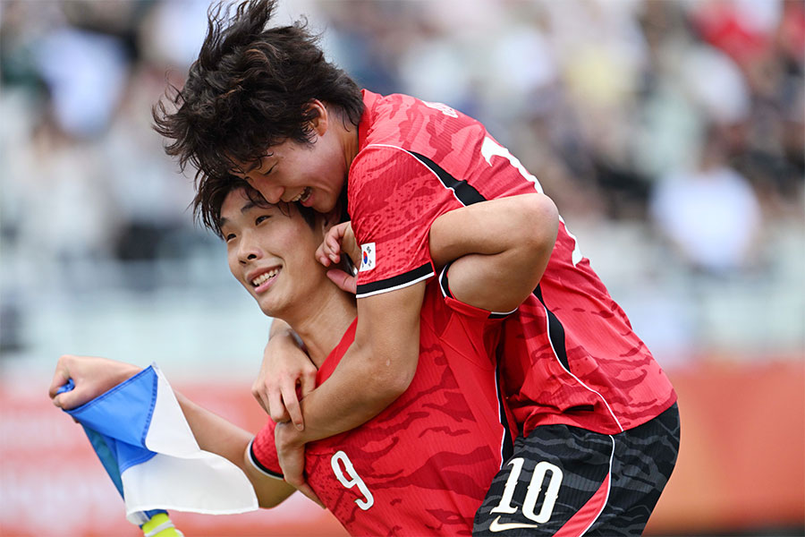 韓国が中国に逆転勝利【写真:徳原隆元】
