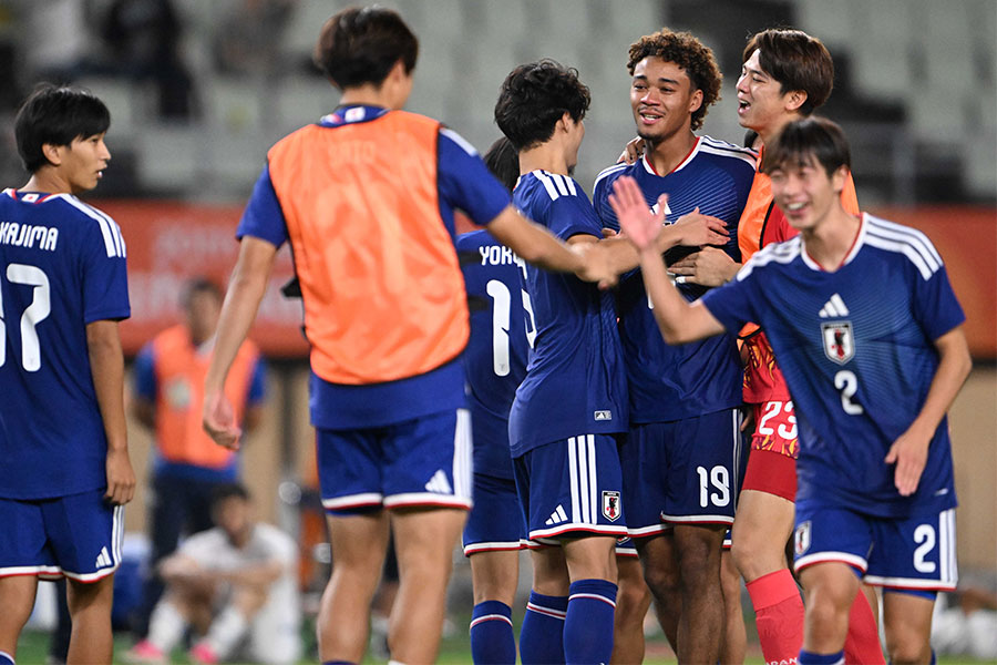 ウズベキスタンとのPK戦を制した大岩ジャパン【写真:徳原隆元】