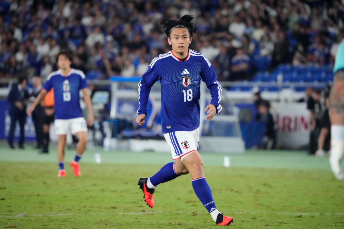 日本代表の上田綺世【写真:増田美咲】