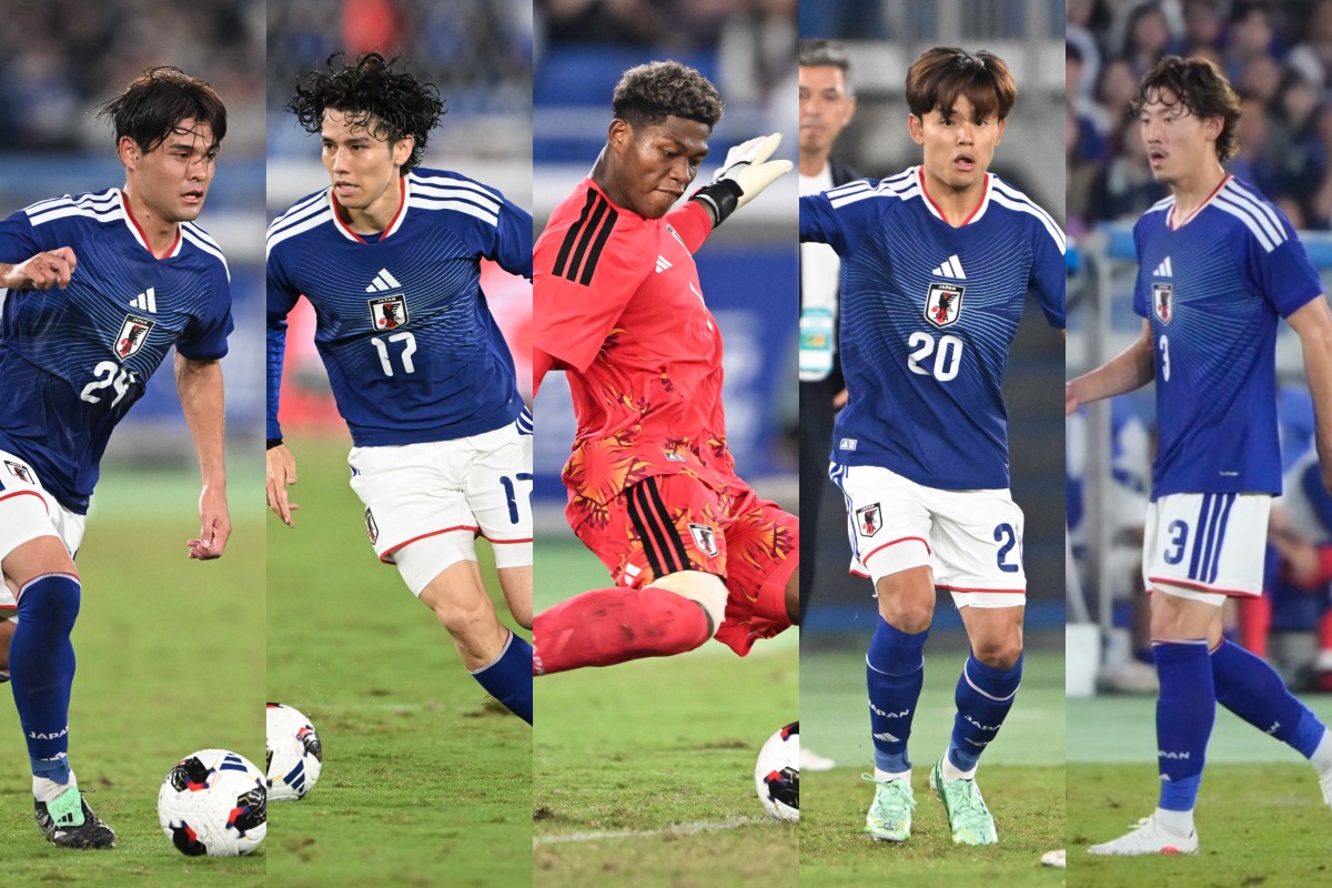 日本代表の先発メンバーを採点【写真:徳原隆元&増田美咲】
