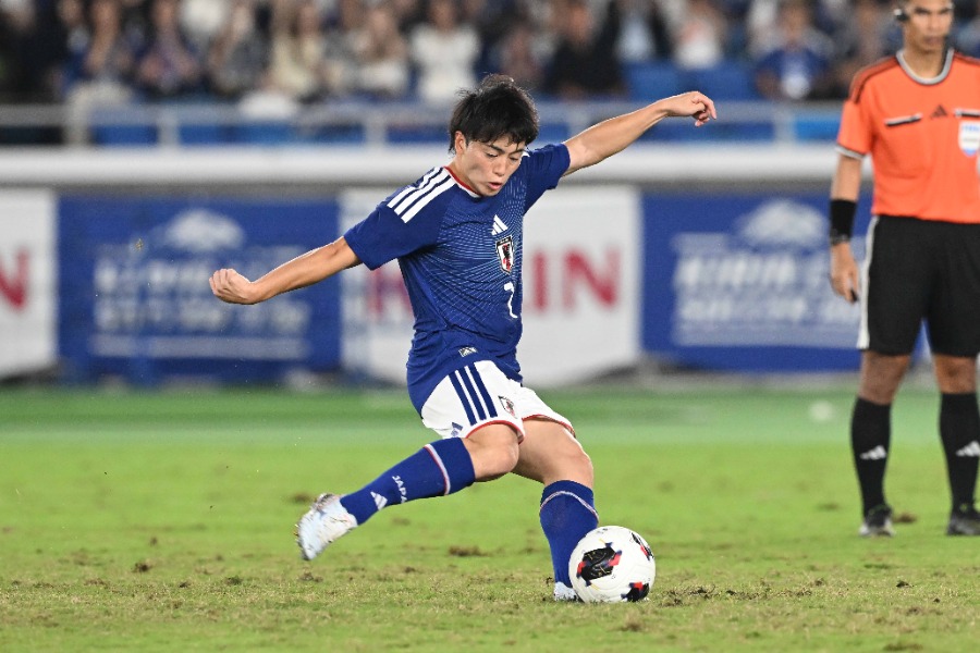 日本代表の相馬勇紀【写真:徳原隆元】