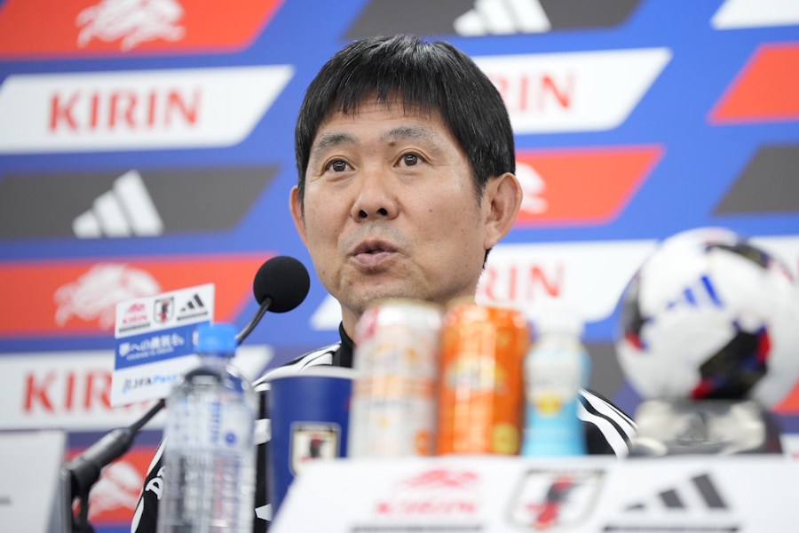 日本代表を率いる森保一監督【写真：増田美咲】