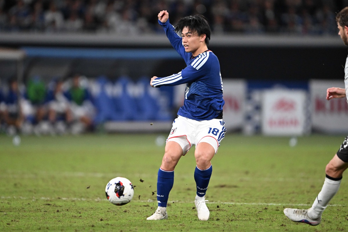 ニュージーランド戦で上田綺世が先制ゴール【写真:徳原隆元】