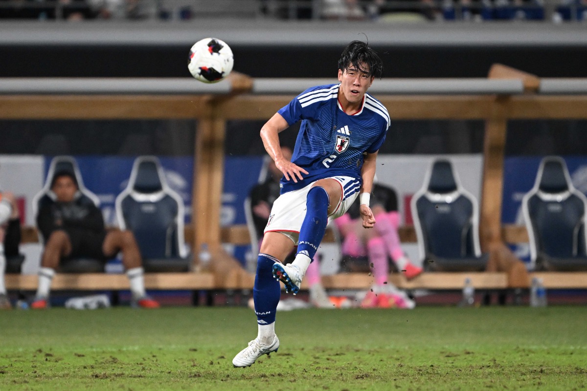 日本代表の中野就斗【写真：徳原隆元】