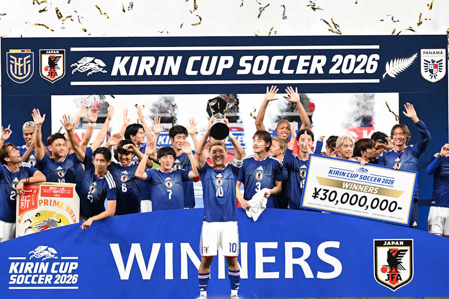 ニュージーランド代表に勝利した森保ジャパン【写真:徳原隆元】