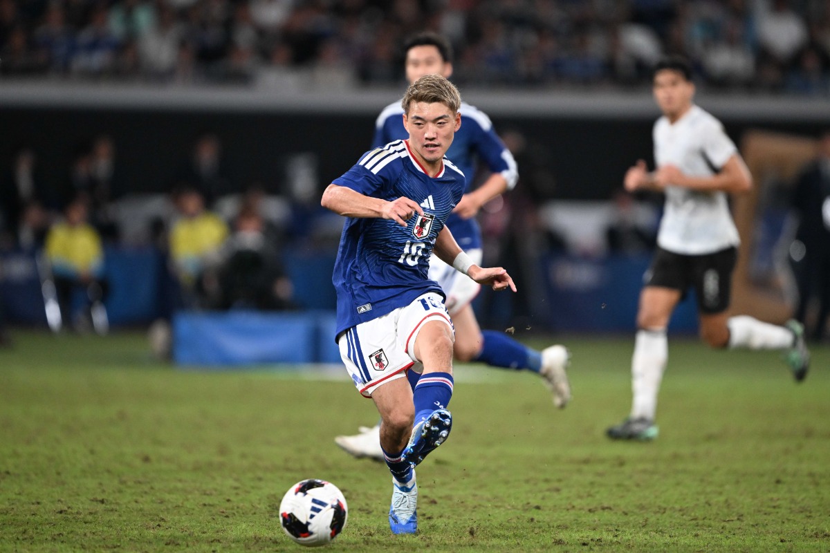 ニュージーランド戦で勝ち越しゴールを決めた堂安律【写真:徳原隆元】