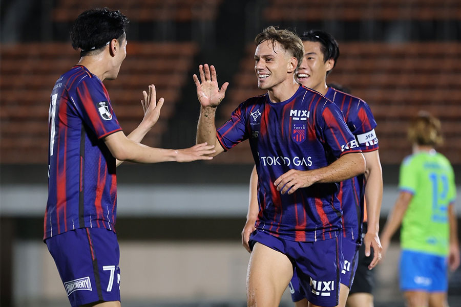 加入後初ゴールを決めたダニ・ゴメス【写真：(C) FC TOKYO】