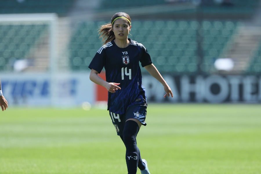 なでしこジャパンの長谷川唯【写真:柳瀬心祐】