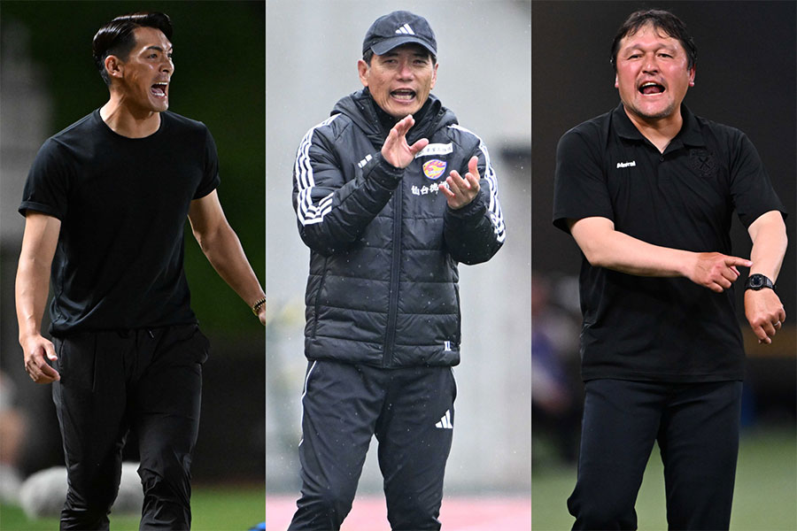 J2で指揮を執る監督たち【写真:徳原隆元】