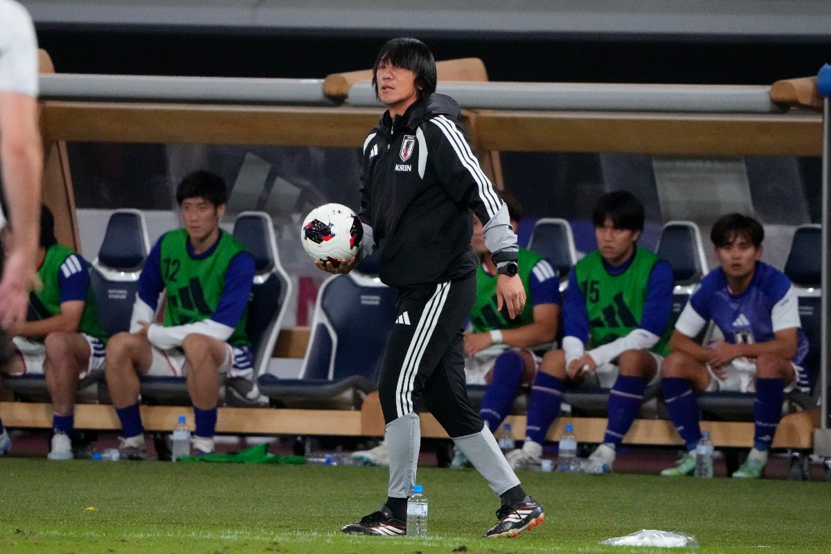 日本代表の中村俊輔コーチに脚光【写真：増田美咲】