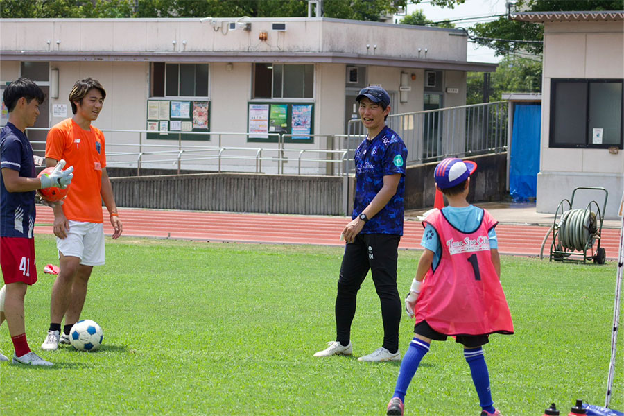 双青戦の関連企画として京都でGKクリニックを開催【写真:東京大学運動会ア式蹴球部】