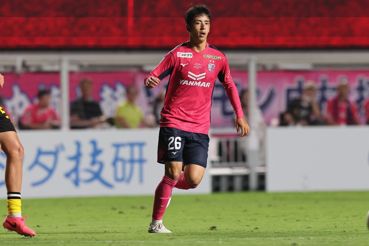 滋賀の久保瑛史がプロキャリア初のゴールを決めた（写真はセレッソ時代）【写真：柳瀬心祐】