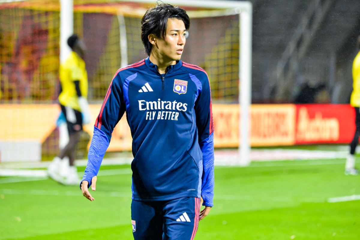 リヨンの中村敬斗【写真:PsnewZ/アフロ】