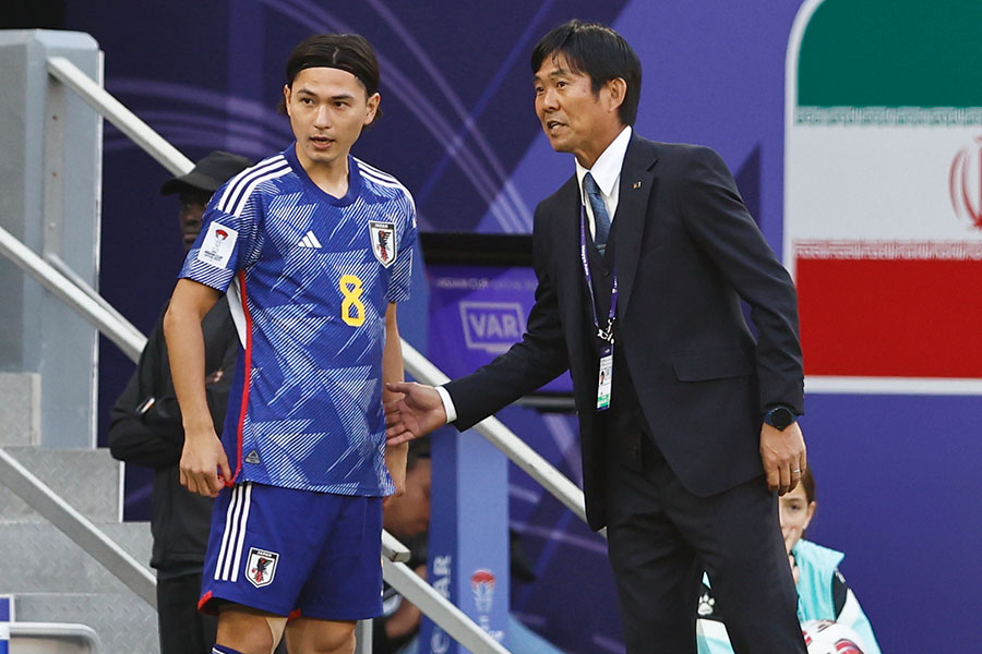 南野拓実が森保一監督の変化について話した【写真：ムツ・カワモリ/アフロ】