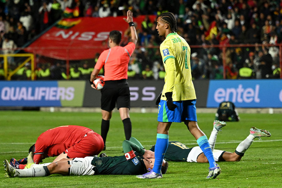 ブラジル代表がボリビア代表にまさかの敗戦【写真：ロイター】